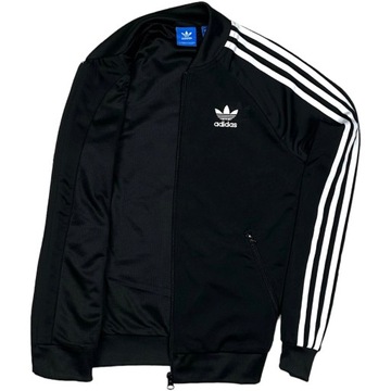 ADIDAS ORIGINALS Bluza Track Rozpinana Damska Duże Logo na Plecach r. XS