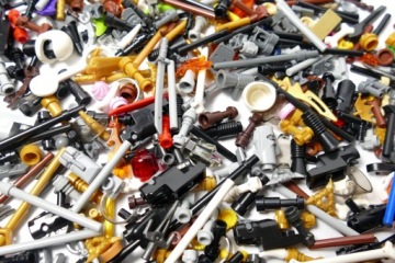 LEGO AKCESORIA MIX LOSOWO 10 SZTUK AKCESORIÓW