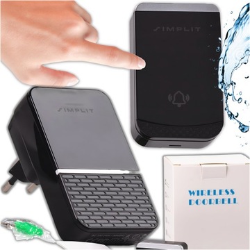 БЕСПРОВОДНОЙ, ВОДОНЕПРОНИЦАЕМЫЙ ДВЕРНОЙ ЗВОНОК, НАРУЖНЫЙ, 260M, IP44 B5