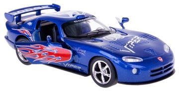 AUTO AUTKO METALOWE DODGE VIPER GTS-R MODEL KINSMART 1:36 NIEBIESKI
