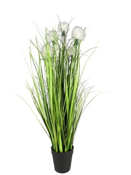 TRAWA SZTUCZNA ROŚLINA W DONICZCE FEJKA DMUCHAWCE