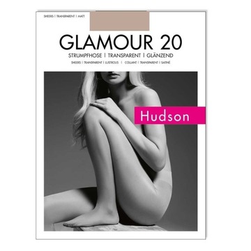 Rajstopy z połyskiem HUDSON GLAMOUR 20 beż 2 M