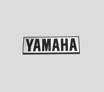 YAMAHA naklejka emblemat 80 x20 mm * SREBRNA