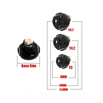 T3 Żarówka LED cob 12V Biały mocna