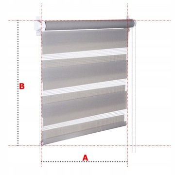 Рулонная штора День Ночь с GUIDE 48x130 13 ЦВЕТОВ
