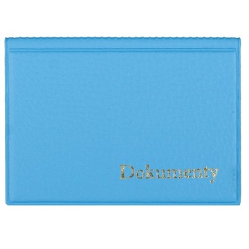 minimalistyczna OKŁADKA na DOKUMENTY różne kolory KM PLASTIK ochronne ETUI