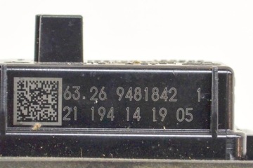 BMW 5 G30 520D SVĚTLO TABULKY SPZ 9481842 2.0 DIESEL 140KW 2021