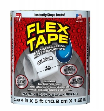 Taśma naprawcza Flex Tape Biała Taśma Naprawcza do Basenu WODOODPORNA