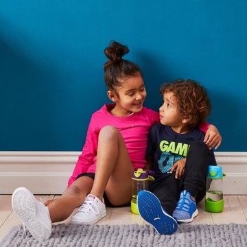 B.box Butelka na wodę - bidon z ustnikiem dla dziecka tritan 450 ml Blue