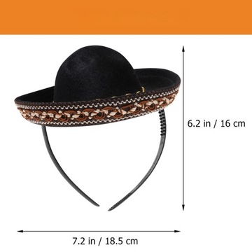 МЕКСИКАНСКИЙ МИНИ-МЕКСИКАНСКИЙ КОСТЮМ повязка на голову