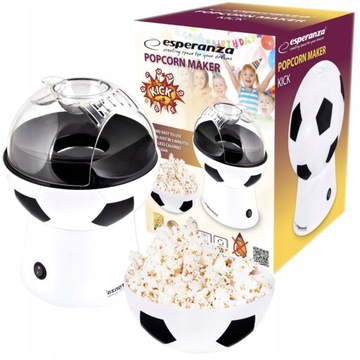 MASZYNKA DO POPCORNU AUTOMAT DOMOWY PIŁKA NOŻNA