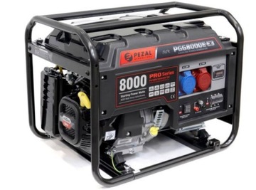 Agregat zmiennofazowy PEZAL PGG8000E-E3 ~1~3 6,5kW