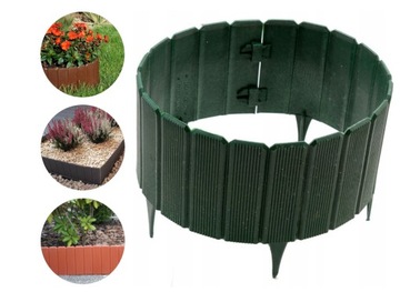 ЭКО ПАЛЛИСАДА 22 см кромка РОЛЛБОРДЕР, зеленый забор