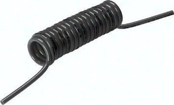 Wąż spiralny przewód pneumatyczny 6x4 mm L-1,5 m