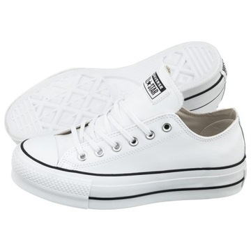 Buty Damskie Trampki na Platformie Converse CT All Star Lift OX Białe