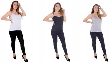 PODKOSZULEK T-SHIRT DAMSK szt.2 SZARY BAWEŁNA r3XL