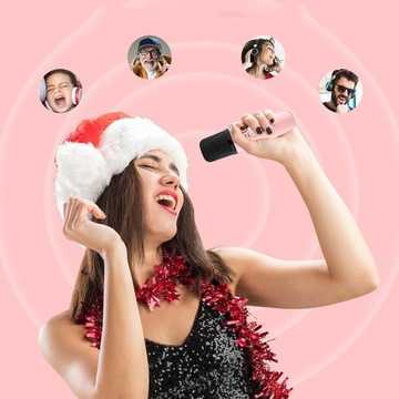 БЕСПРОВОДНОЙ МИКРОФОННЫЙ ДИНАМИК BLUETOOTH КАРАОКЕ НАБОР 2000 мАч