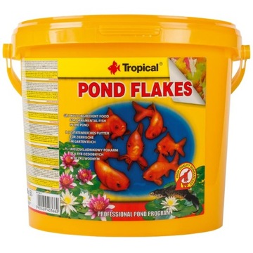 TROPICAL POND FLAKES dla niewielkich ryb 5l 800g