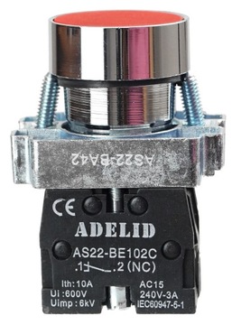 КНОПКА УПРАВЛЕНИЯ КРАСНАЯ СТОП МЕТАЛЛ BA42 XB2