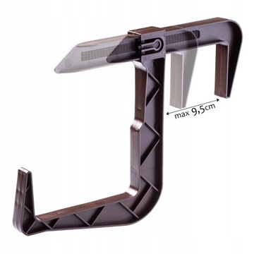 БАЛКОННЫЙ ЦВЕТОЧНЫЙ ВАЗ + ПОДСТАВКА, РУЧКИ 40 СМ, КОРИЧНЕВЫЕ