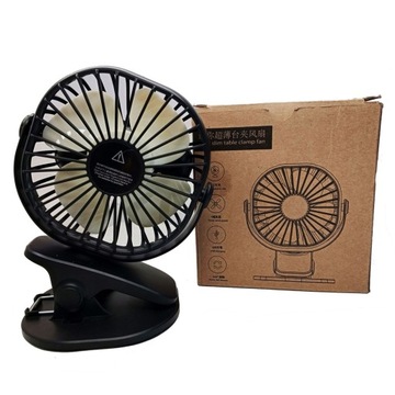 ОФИСНЫЙ НАСТОЛЬНЫЙ ВЕНТИЛЯТОР ДЛЯ ОФИСА В СПАЛЬНЕ, 3 СКОРОСТИ С ЗАЖИМОМ
