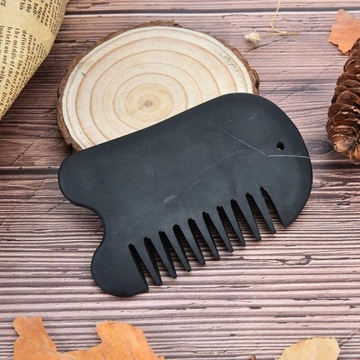 1Pc Black Natural Energy Bian Stone Guasha Gua Sha