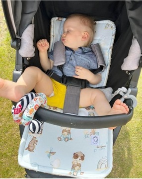 Бамбуковый вкладыш в коляску 86х36см Bonjour Cherie Teddy Bears