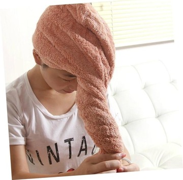 2 полотенца для волос из микрофибры с насадкой для фена