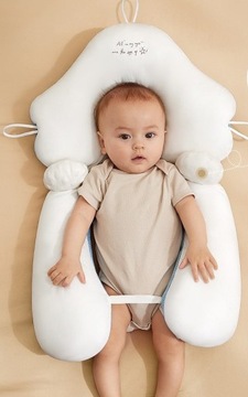 PODUSZKA DLA DZIECKA NIEMOWLĄT REGULOWANA RÓŻOWA