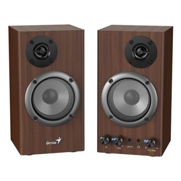 Genius głośniki SPHF 500B, 2.0, 16W, brązowy,