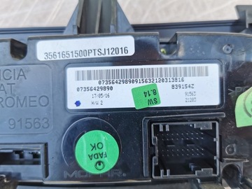 FIAT TIPO II 15- PANEL VENTILACE KLIMATIZACE B.LADNY DEMONTÁŽ