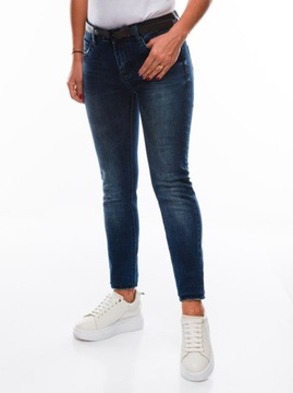 Spodnie damskie jeansowe PLR170 dark jeans 25 OUTLET edoti