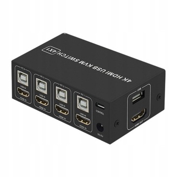 ПЕРЕКЛЮЧАТЕЛЬ KVM HDMI/USB X 4 4K 60 Гц