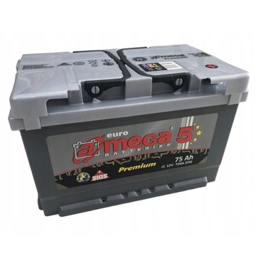Akumulator Amega Premium M5 12V 75Ah 720A P+