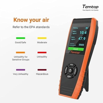 Детектор качества воздуха Temtop формальдегида HCHO TVOC PM2.5 LKC1000S2nd