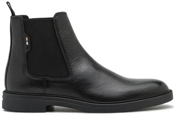 Półbuty HUGO BOSS czarne sztyblety buty męskie skórzane r. 43 29,5cm botki