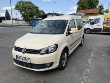 Volkswagen Caddy III Kombi Facelifting 1.6 TDI 102KM 2013 Volkswagen Caddy niepełnosprwanych inwalida rampa, zdjęcie 1