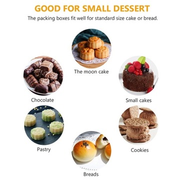 4x прозрачная коробка для лунного пирога