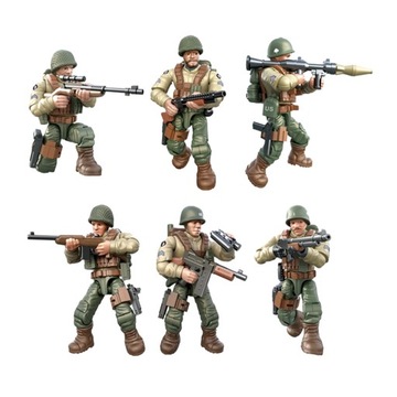 6x Model Realistyczna figurka zabawkowa dla amerykańskiej klasy gier piaskownicowych