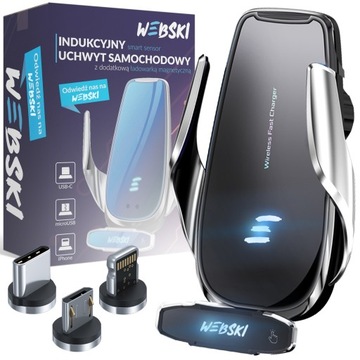 Samochodowy Uchwyt automatyczny Sensor z ładowarką do WSZYSTKICH TELEFONÓW