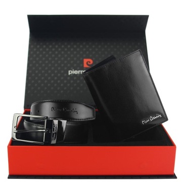 Zestaw pasek antyalergiczny+portfel Pierre Cardin