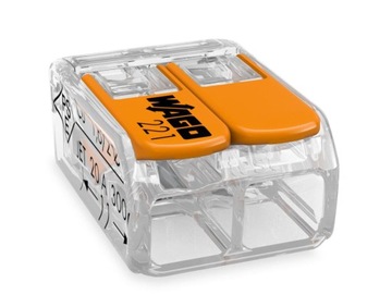 WAGO COMPACT 3-проводной быстроразъемный разъем