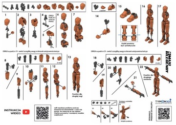 Мини-подвижная фигурка робота Maxi Legend, коллекционная, 20 см, ТЕМНО-СИНИЙ