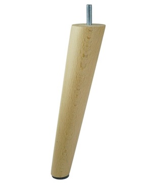 Noga , nóżka skośna 20 cm, noga do mebli buk nóżka stożek lakier