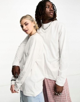 БАЗОВАЯ ФУТБОЛКА УНИСЕКС ИЗ ХЛОПКА L0J NH2__S БЕЛАЯ ФУТБОЛКА С ДЛИННЫМ РУКАВОМ