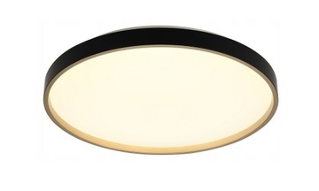 PLAFON LAMPA SUFITOWA CZARNO ZŁOTA LED 24W - 32cm ledowy