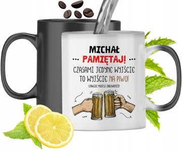 KUBEK MAGICZNY DLA MICHAŁA ZMIENIAJĄCY KOLOR z Nadrukiem ze Zdjęciem