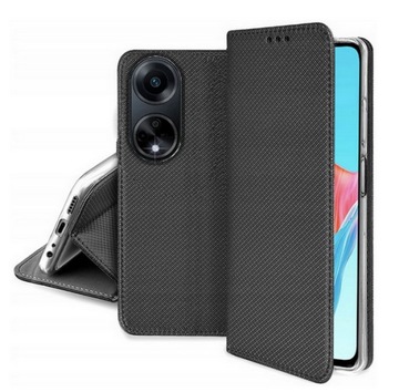 Etui do Oppo A98 / Oppo A98 5G |SMART MAGNET + SZKŁO HARTOWANE 9D