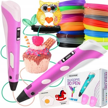 3D PEN Ручка для 3D-принтера + БЕСПЛАТНЫЙ сменный блок на 110 м