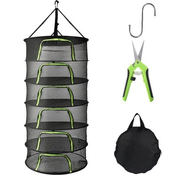 SIATKA DO SUSZENIA ZIÓŁ WISZĄCY STOJAK NA SUSZARKĘ Z ZAMKIEM BŁYSKAWICZNYM